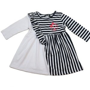 NWT Kids Stripe Ruffle Colorblock Drees Toddlers Sizes